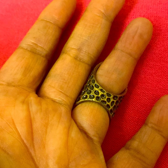 🆕 Hammered Knuckle Ring - Picture 12 of 16